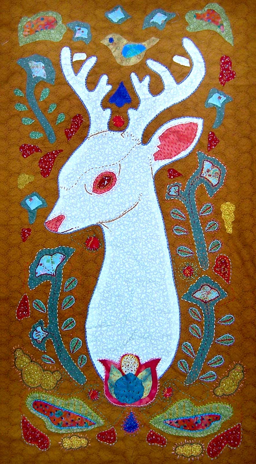 full view, Deer Quilt