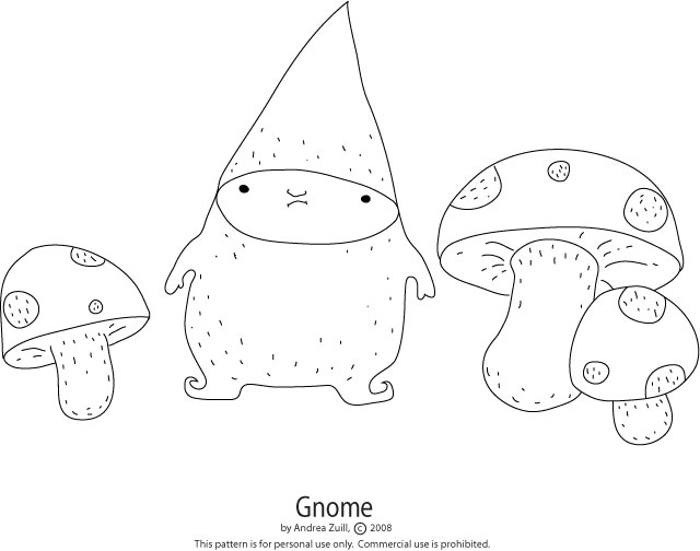 gnome embroidery design