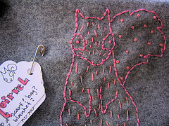 Badbird’s Squirrel Embroidery Set by Cathy Gaubert