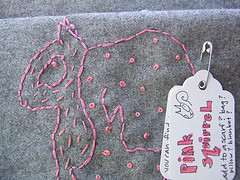 Badbird’s Squirrel Embroidery Set by Cathy Gaubert