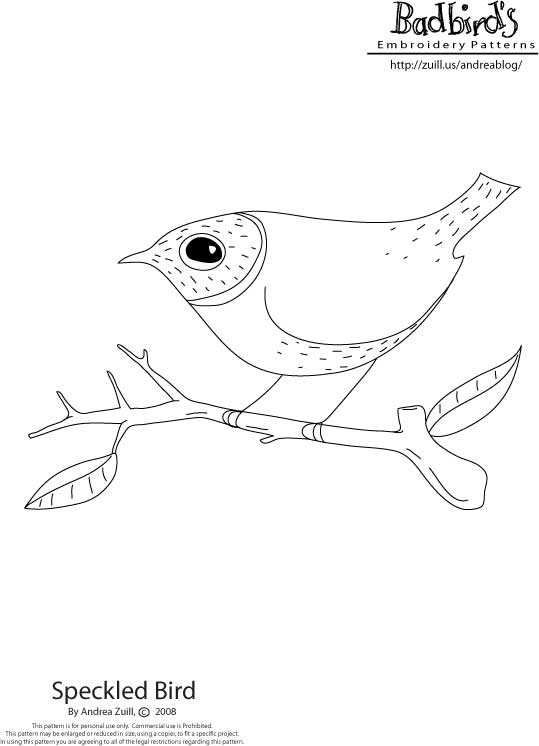 simple bird pattern