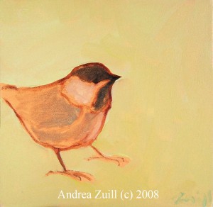 Chickadee Chickadee, Oil on Canvas