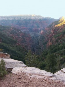 Heading down the North Kaibab trail.
