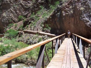 One of the many bridges on the North Kaibab Trail