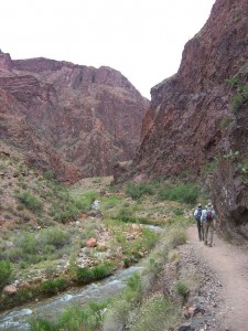 Hiking to Clear Creek, near the Phantom Ranch.
