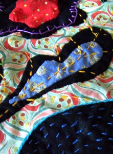 Black Rabbit Quilt Detail