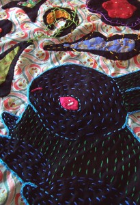 Black Rabbit Quilt Detail