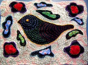 Black Bird quilt by Andrea Zuill