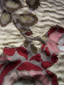 Titmouse Quilt Detail by Andrea Zuill