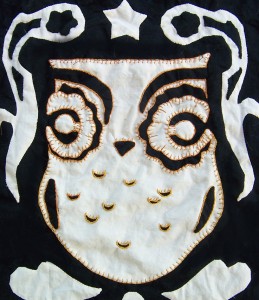 Owl quilt by Andrea Zuill