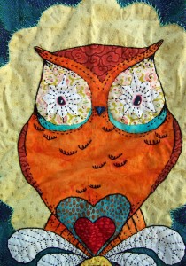 Owl quilt by Andrea Zuill