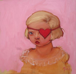 Heart Shaped Eye Patch by Andrea Zuill